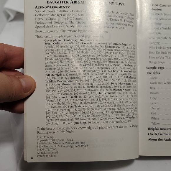 Birds of the Carolinas Field Guide by Stan Tekiela Birdwatching Book - Picture 7 of 7